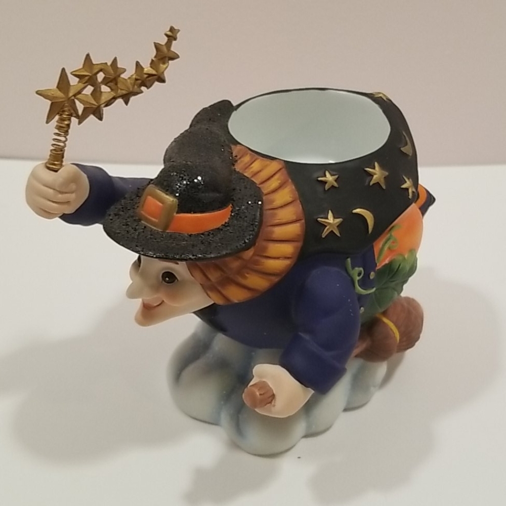 PartyLite Pumpkin Witch Candle Holder
